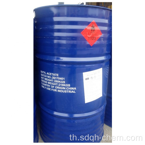 CAS 123-86-4 Butyl Acetate สำหรับอุตสาหกรรมหนังพลาสติก